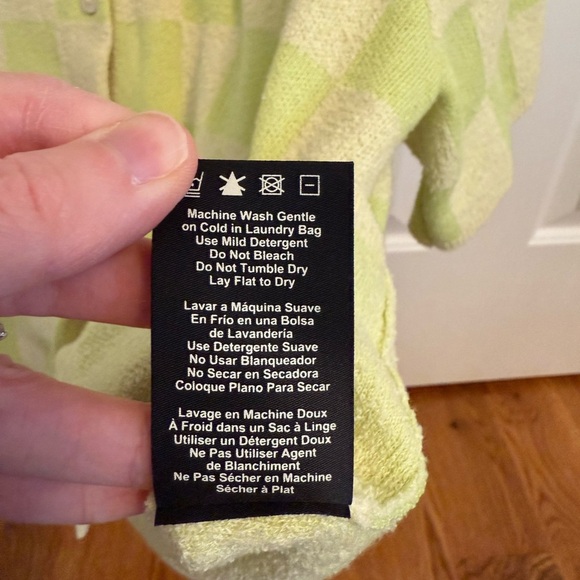 UGG Jeannie Checkerboard Terry Button-down Shirt size XL - Picture 9 of 12